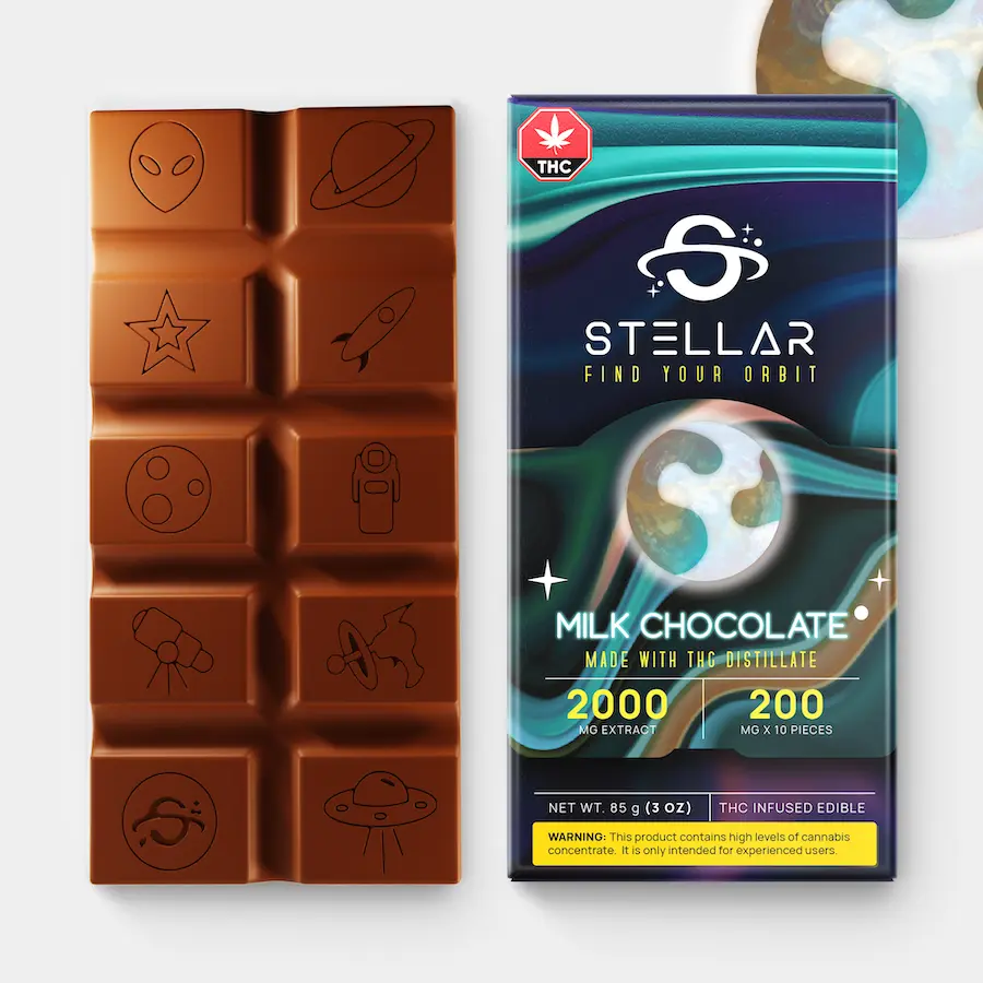 2000mg Milky Way Chocolate Bar by Stellar Treats