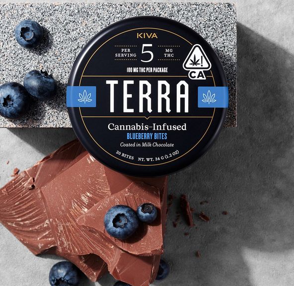 * Kiva - Blueberry Milk Chocolate Terra Bites (100mg)