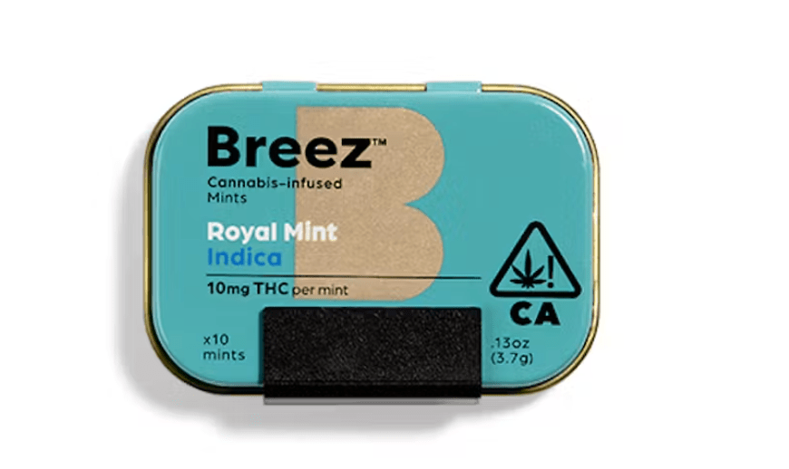 BREEZ MINTS- INDICA ROYAL MINT TIN 100MG (PROMO)