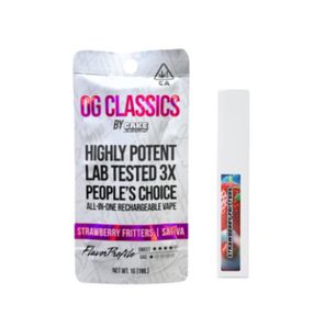Cake AIO Vape OG Classics Strawberry Fritters 1g