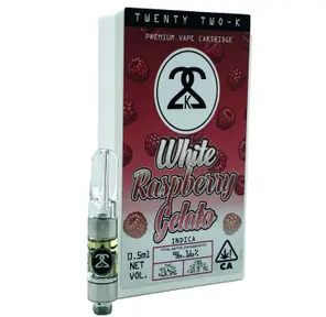 22K | Vape Cart | 1g | Distillate | White Raspberry Gelato