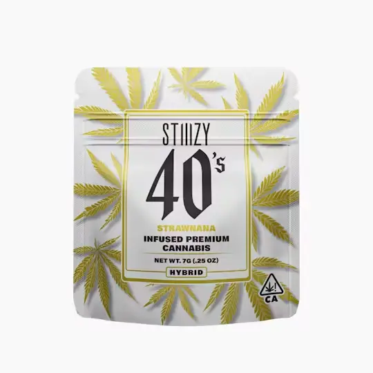 7g INFUSED 40s MYLAR - STRAWNANA