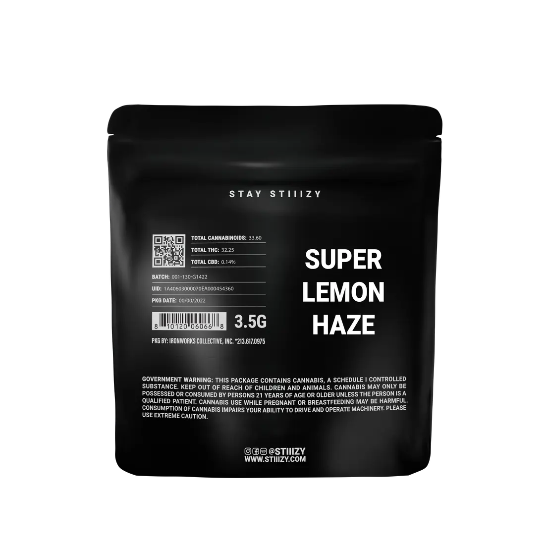 - 3.5G BLACK LABEL - SUPER LEMON HAZE