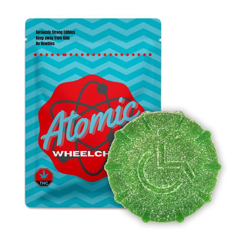 Atomic Wheelchair - 2000MG THC Gummies - Green Apple