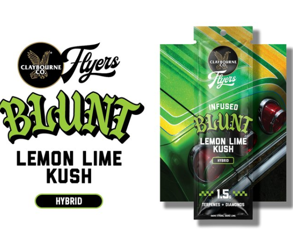 Claybourne Co. - Lemon Lime Kush - Infused Preroll Blunt - 1.5g - Hybrid