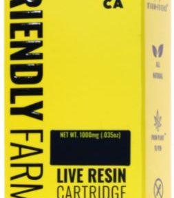 .5g Orange Sherbet Live Resin Cartridge by Friendly Farms