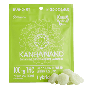 Kanha NANO Gummies - Key Lime (100mg) Micro-dosable