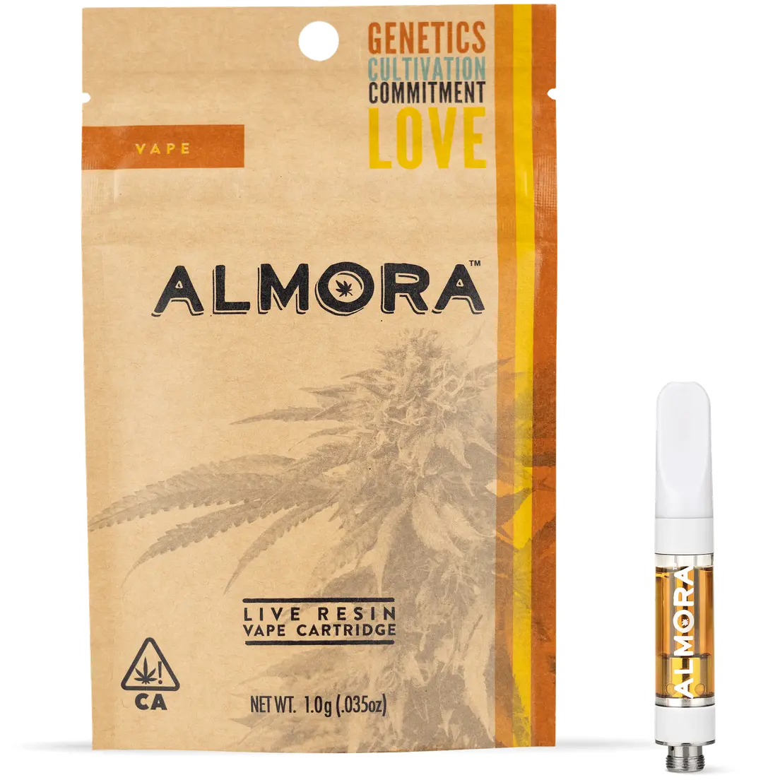 Almora Farm - Live Resin Cart - 1g - CBD 1:1 - Frosted Lime