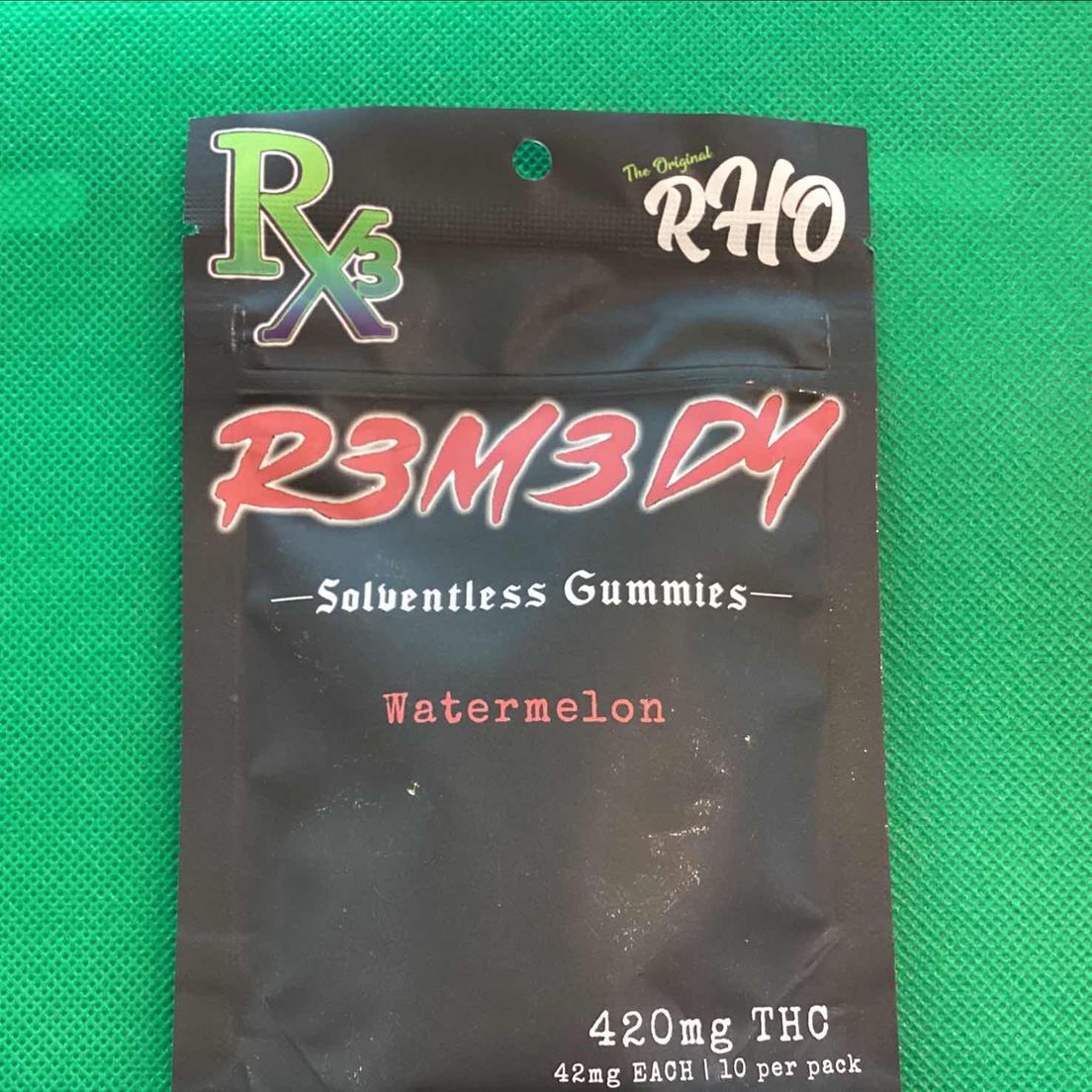 Rx3 420mg 10pk Watermelon Gummies