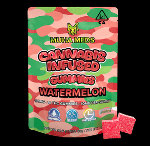 Muha Meds - 100mg Watermelon (Indica) Gummies - 50 g