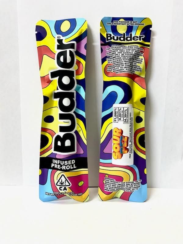 D. Budder 1.3g Infused Pre Roll - Sour Pez (I)