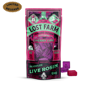 Lost Farm 100mg 10pk Cherry Lime x GMO Live Rosin Chews 46.00 g