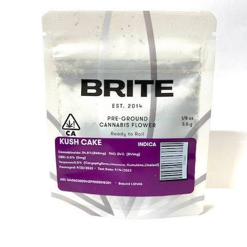 A. Brite 3.5g Pre-Ground Shake - Quality 7.5/10 - Kush Cake