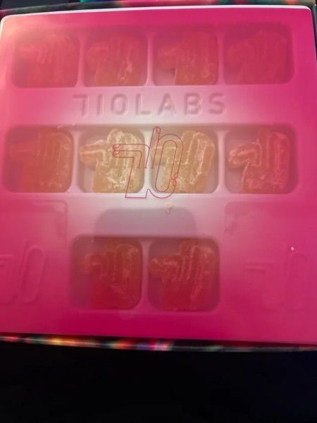 710 Rainbow Diesel Hash Rosin Gummies 10pk 100mg