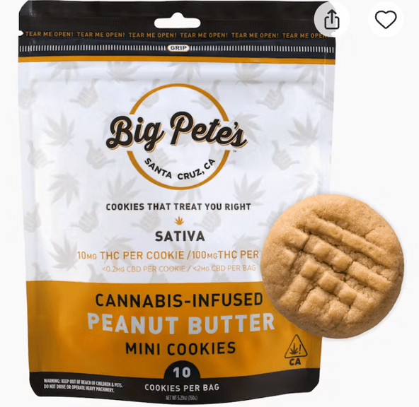 BIG PETES- PEANUT BUTTER 10PK 100MG (SATIVA)