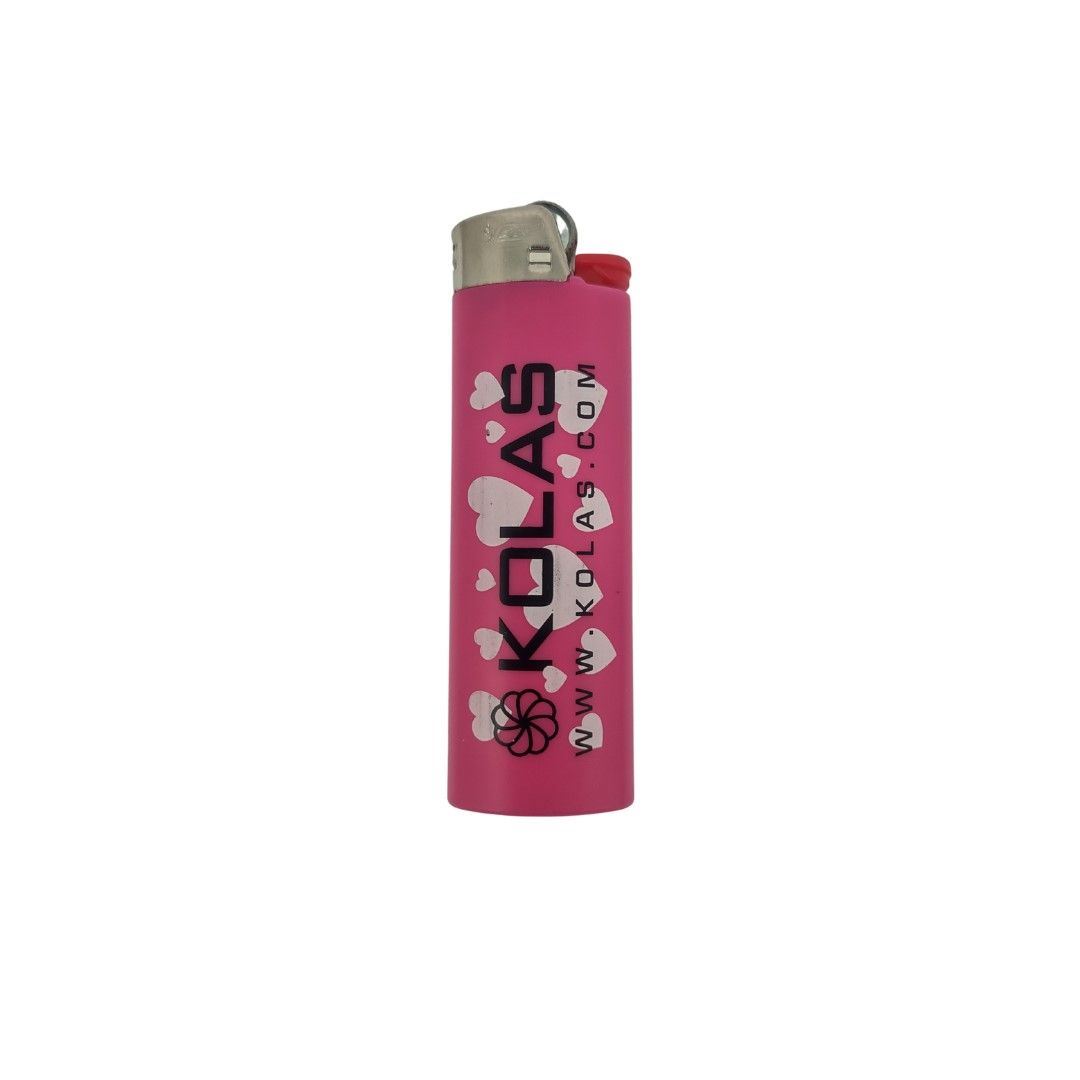 Kolas Branded Bic Lighter Valentine's Pink