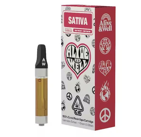 Alive & Well - Berry Pie 100% Cured Resin Vape Cartridge 1g