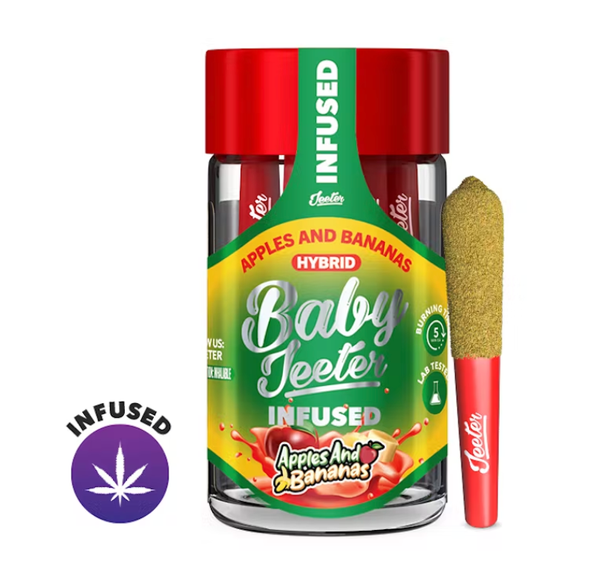 Baby Jeeter - Apples and Bananas (5 pack ) THC: 38.11%