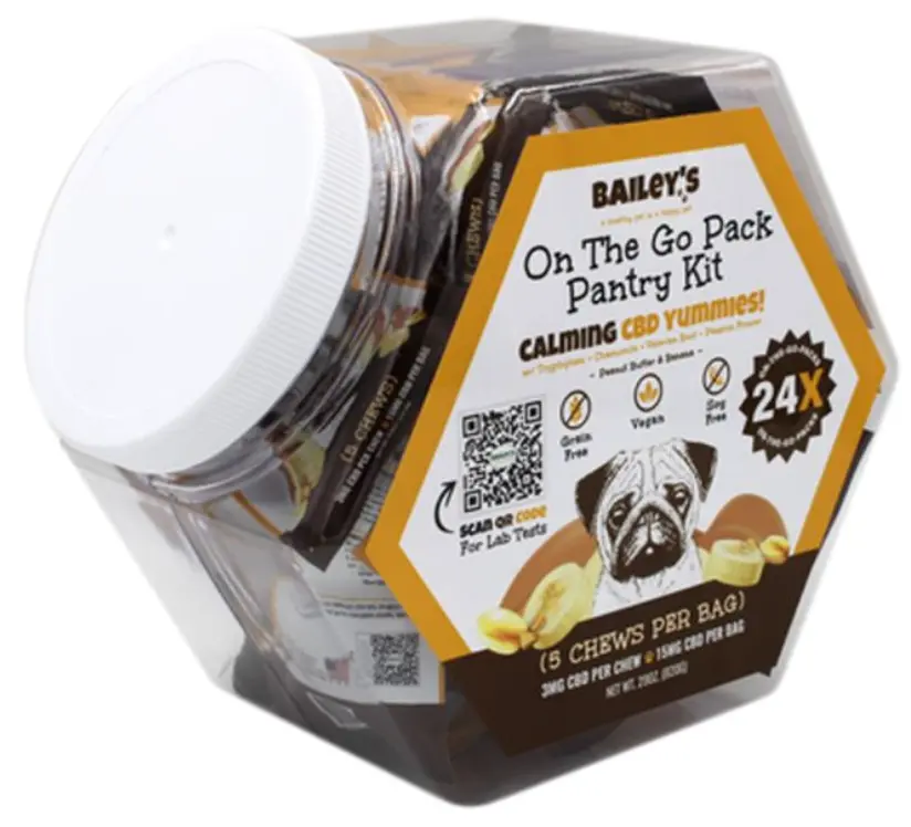 BAILEYS ON THE GO- CALMING PB BANANA YUMMIES 5PC