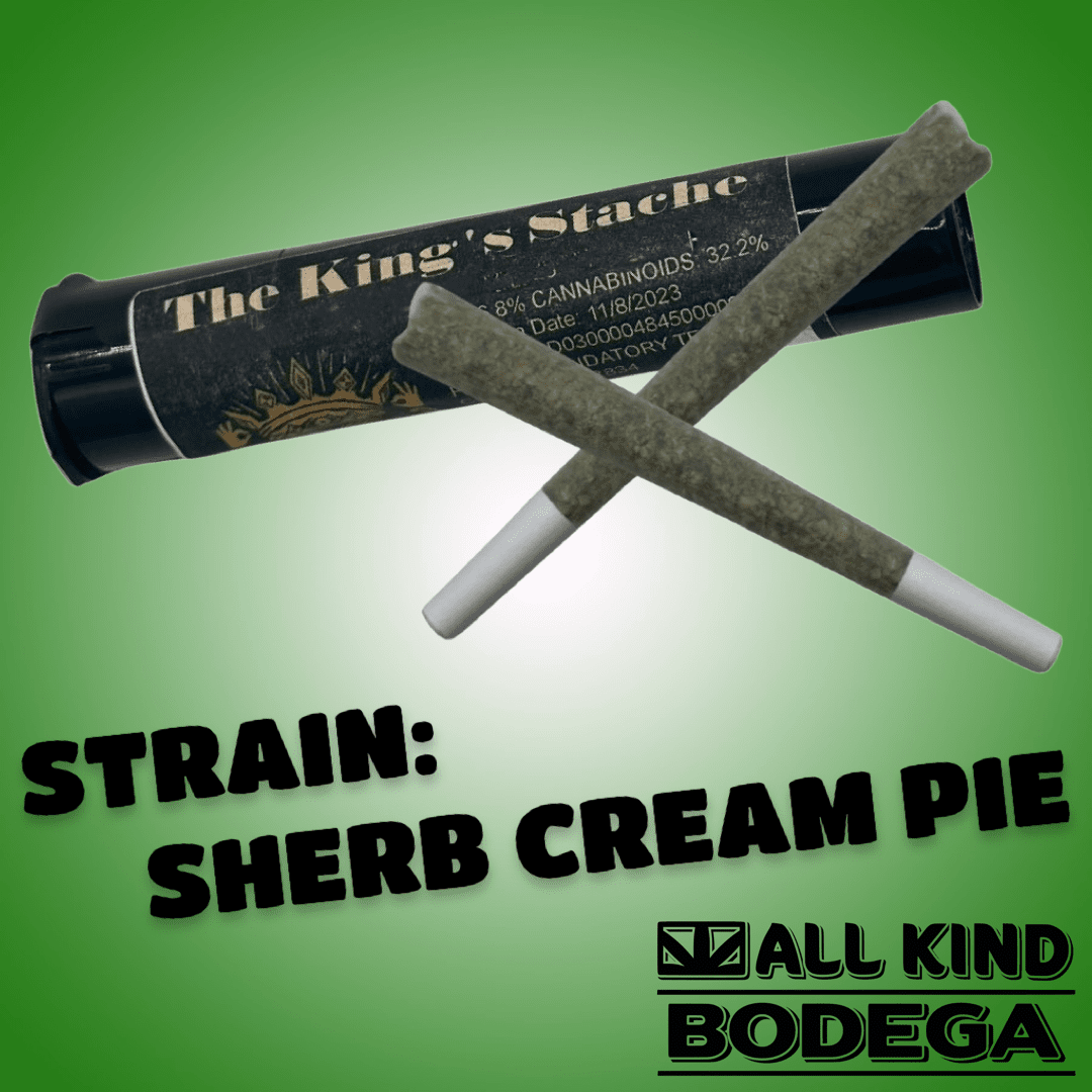 Sherb Cream Pie .5g Preroll 2 Pack (total weight 1g) (@thekingsstache)