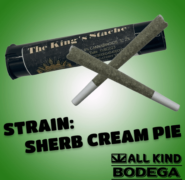 Sherb Cream Pie .5g Preroll 2 Pack (total weight 1g) (@thekingsstache)
