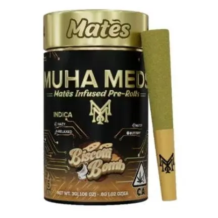 Muha Meds - Biscotti Bomb Mates Infused Pre Rolls 3g - 3 g