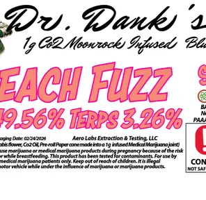 DR. DANKS PEACH FUZZ MOONROCK INFUSED BLUNT 1G