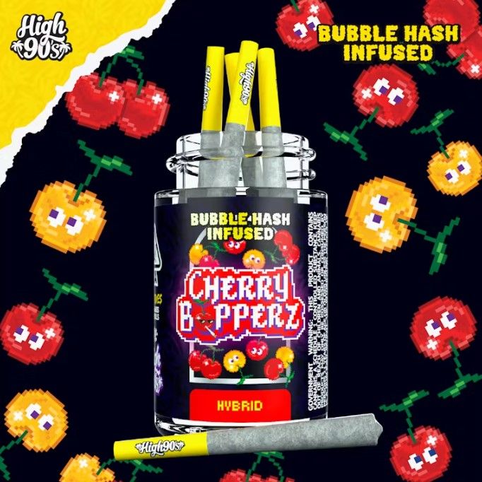 Cherry Bopperz - High Fives Bubble Hash Infused Pre-Rolls 5 Pack