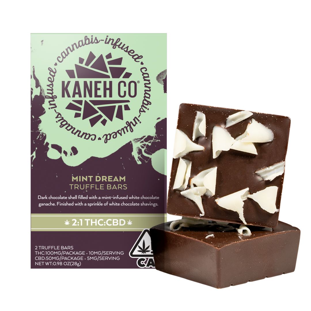 Mint Creme Truffle Bars - 100mg