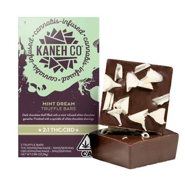 Mint Creme Truffle Bars - 100mg