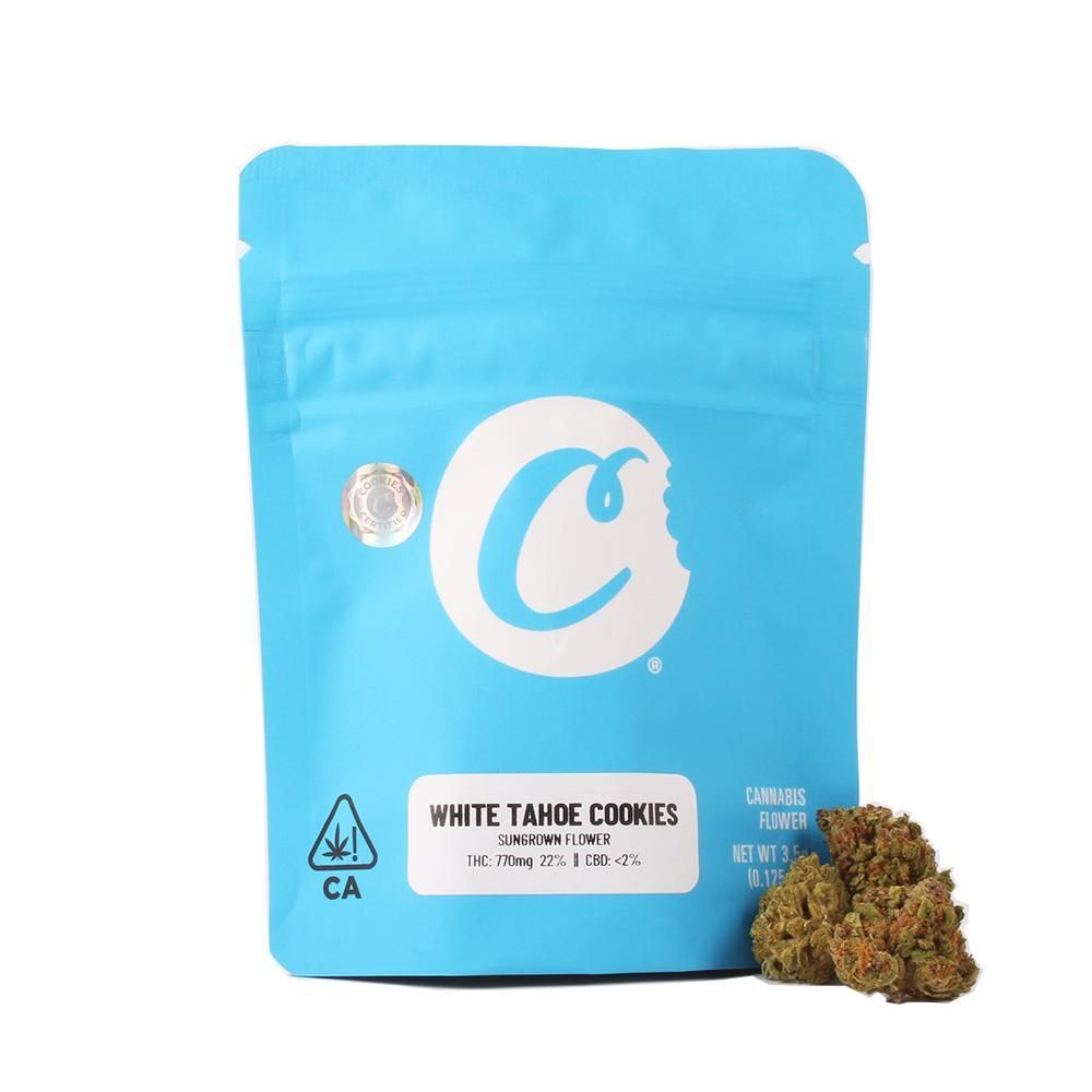 Cookies 1/8 Pouch - White Tahoe Cookies