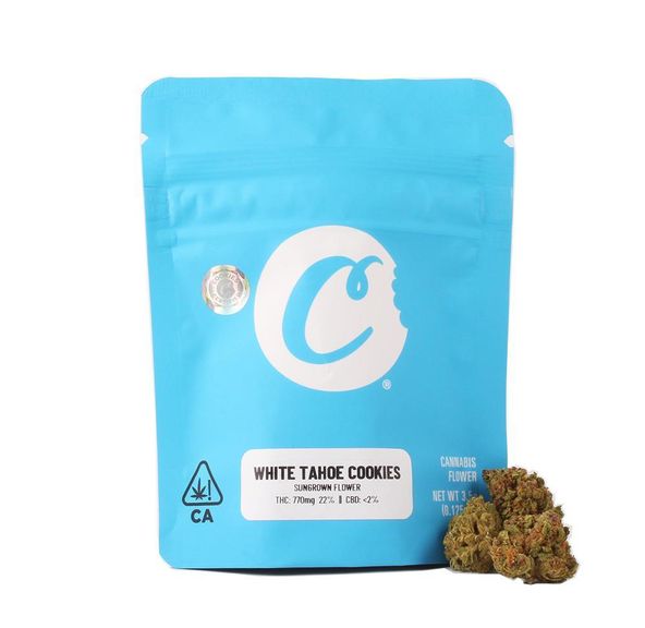 Cookies 1/8 Pouch - White Tahoe Cookies