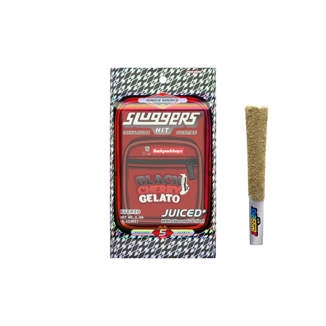 Sluggers x Backpack Boys - White Cherry Gelato Infused Prerolls 5pk - 3.5g