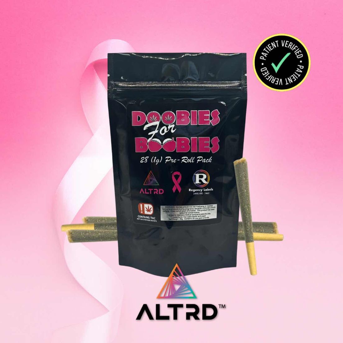 ALTRD DOOBIES FOR BOOBIES HELLO TITTY 28 PACK PREROLLS 28G