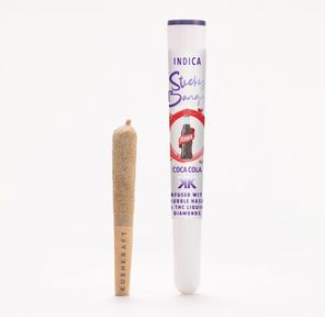 1 x 0.5g Infused Sticky Banger Pre-Roll Indica Coca Cola by KushKraft