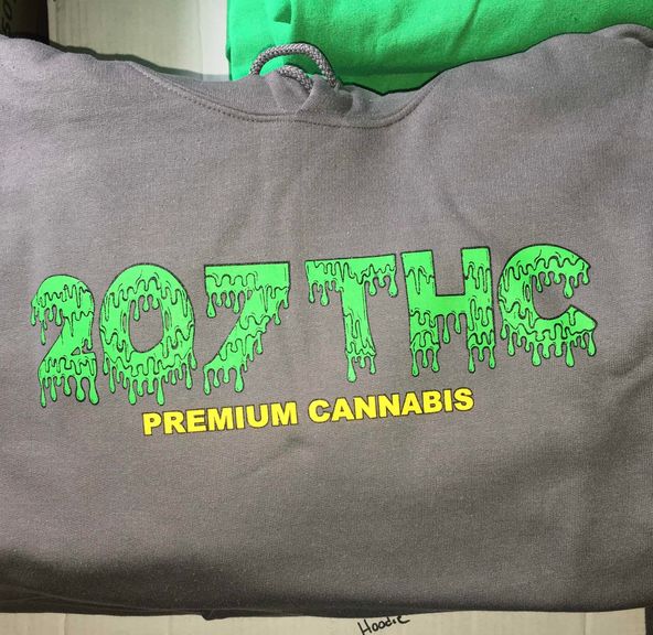 207THC Grey hoodies
