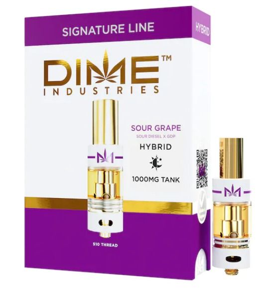 Dime Sour Grape 1000mg Tank