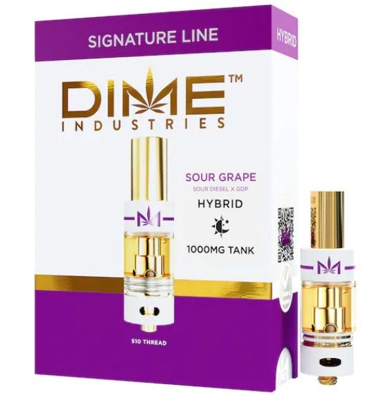 Dime Sour Grape 1000mg Tank