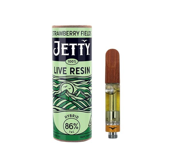 Jetty Live Resin Cartridge Strawberry Fields 1g