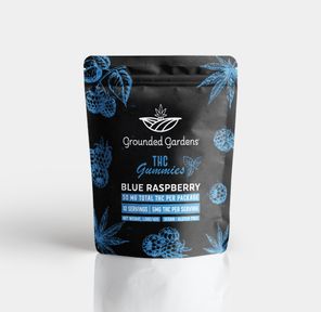 Blue Raspberry Gummies I Grounded Gardens I 50 mg I 10pc