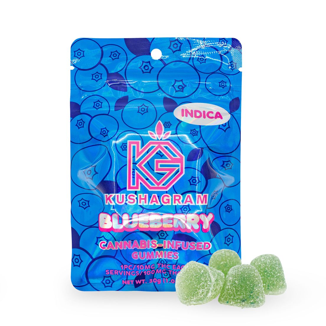 100mg Blueberry Gummies