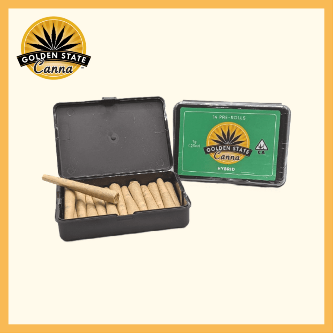 - Golden State Canna - Cherry Gelato | 14pk Prerolls | 7g | THC 21%