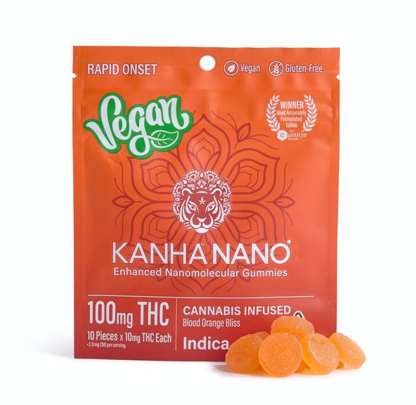 Nano Vegan Blood Orange Bliss Indica 100mg