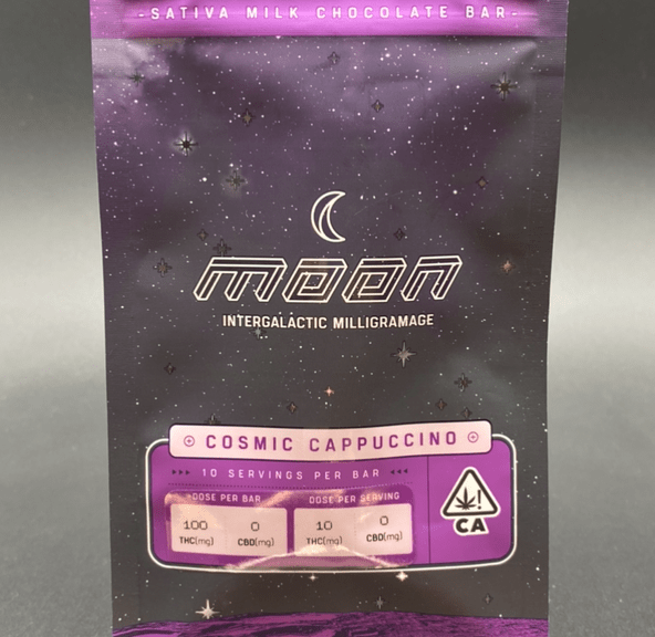 Cosmic Cappucino (sativa) - Edible Chocolate Bar (THC 100mg) by MOON