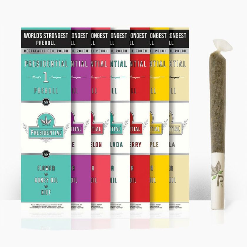 D. Presidential 1g Infused Pre Roll - THC Design XJ 13 (S)