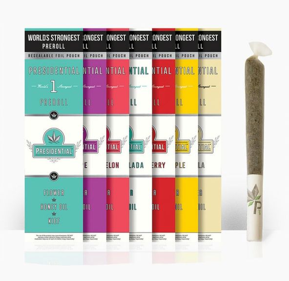 D. Presidential 1g Infused Pre Roll - THC Design XJ 13 (S)