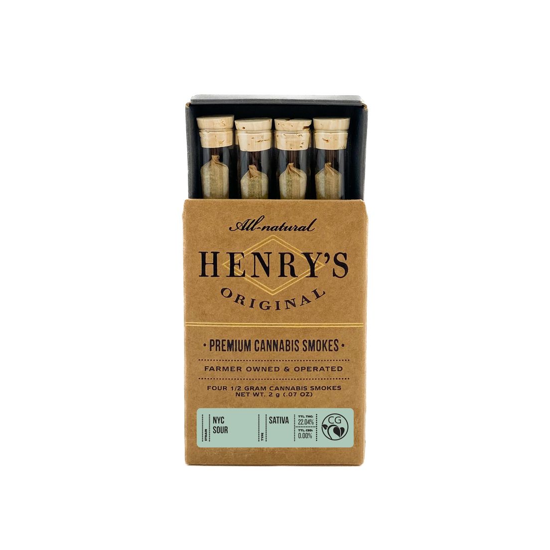 Henry's Original- NYC Sour Prerolls 4pk 2g (S)