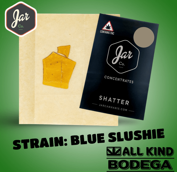Blue Slushie Shatter 1g (@Jarcannabis2.0)