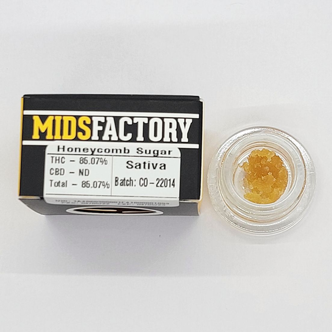 1g Honeycomb (Sativa) Cured Resin Sugar - MidsFactory