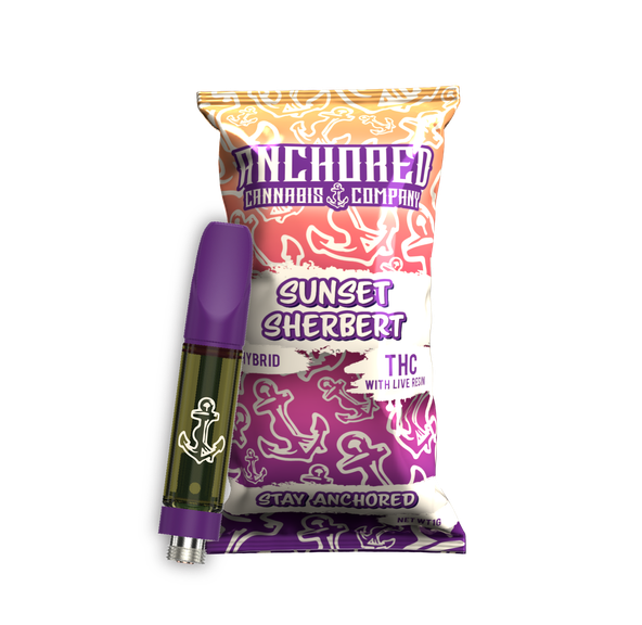 ANCHORED SUNSET SHERBET LIVE RESIN CART 1G